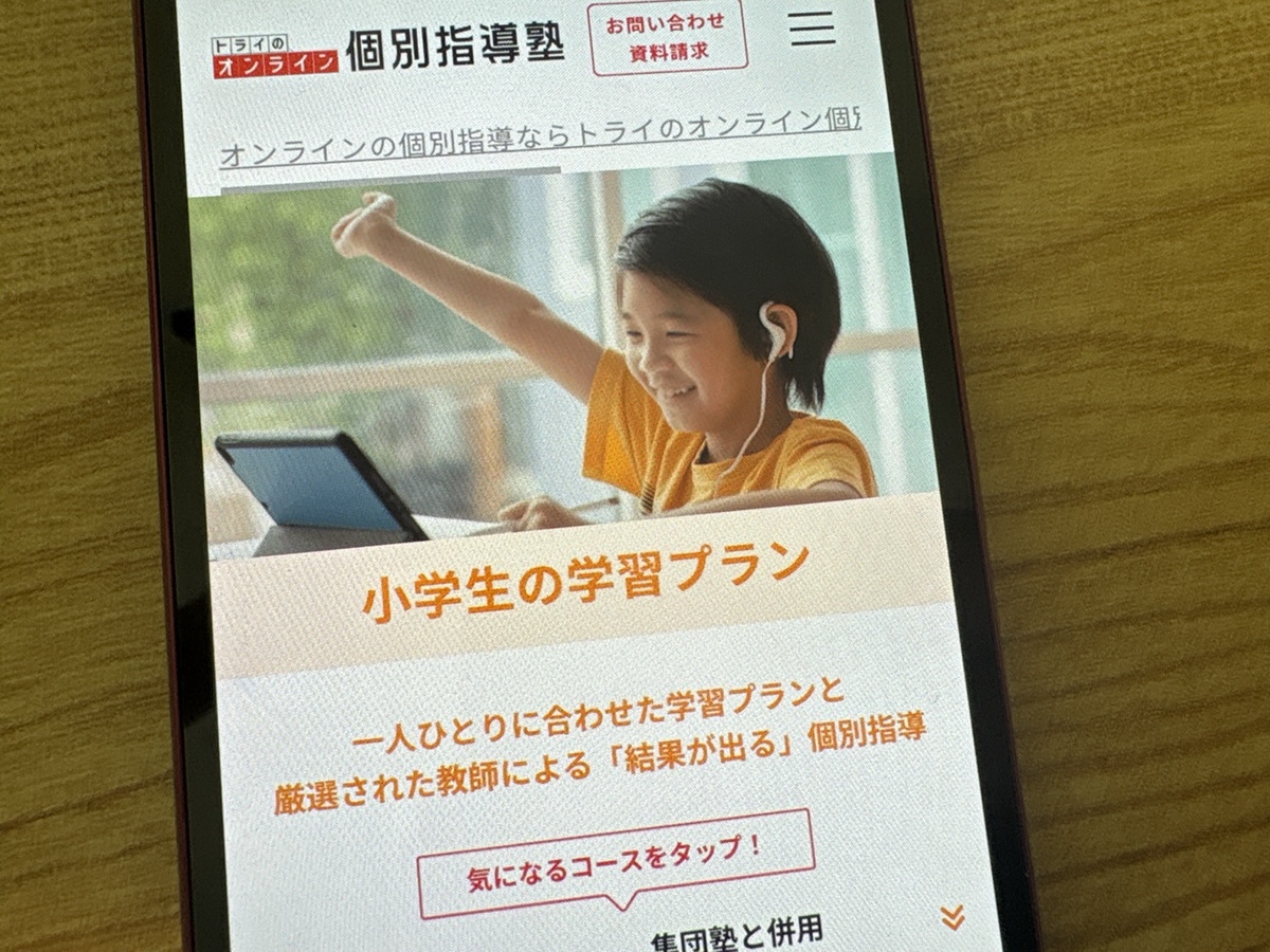 トライのオンライン個別指導塾は基礎から中学受験の算数まで柔軟に対応